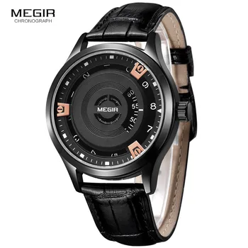 

Megir Original 2018 Most Creative Tactical Unique Hour Reading Designer Reloj Hombre Men Watches Casual Male Quartz Clock Watch