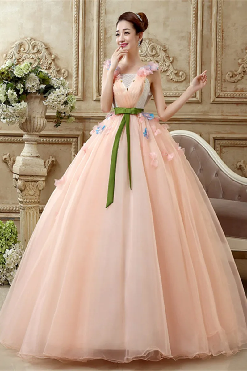 Новое поступление дешевые пышные платья бальное платье розовые плиссированные нежные платья vestito Quinceanera