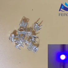 200 шт. х 5 мм квадратный УФ светодиодный Пиранья фиолетовый прозрачный Круглый супер поток светодиодный светильник с излучающими диодными лампами прозрачная лампа