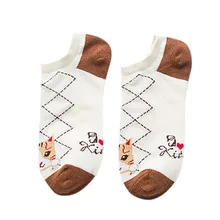 5 пар носков для женщин и мужчин, хлопковые повседневные женские носки с принтом кота, удобные носки calcetines mujer divertido# pingyou