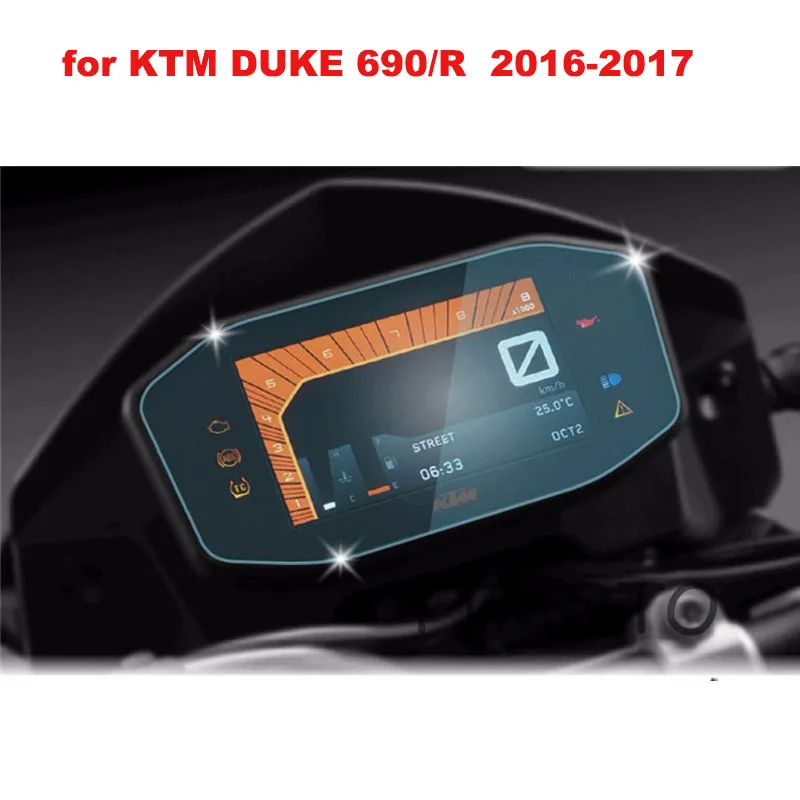 

for KTM Duke 690/R 690 R 2016 2017 Film Motorcycle Dashboard Protector GPS Navigator Protective Film Screen
