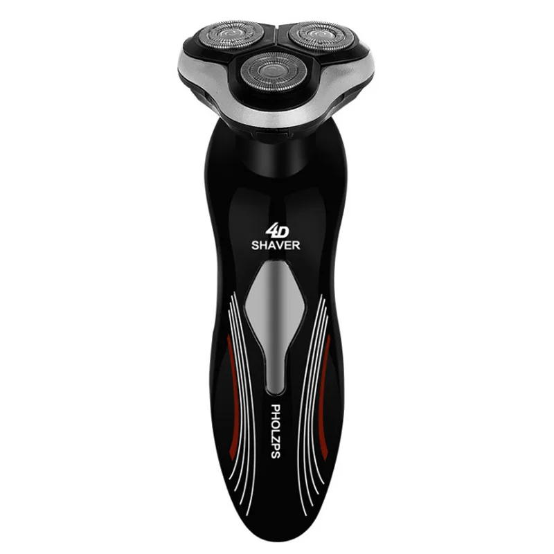

4D Electric Shaver For Men Rechargeable Beard Shaving Machine With Three Floating Rotation Blades Support Wet And Dry Shaving