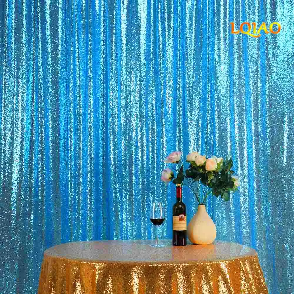 

Customize-2pcs Gold 3x2.4meter Sequin Backdrop