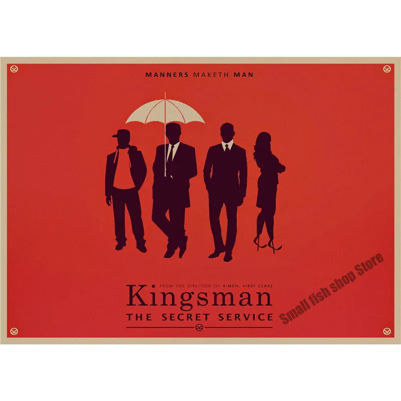 Kingsman: Секретная служба ретро плакат крафт бумага кафе домашний декор настенная