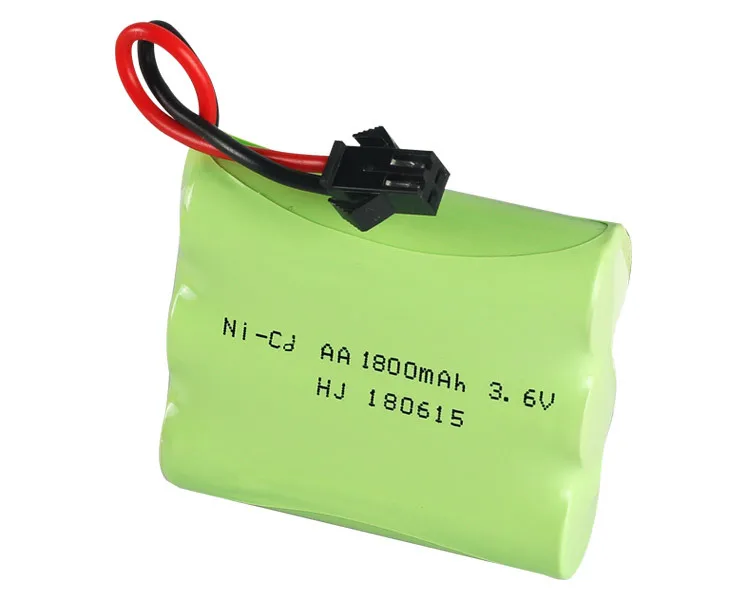 3,6 V 1800mah AA NI-CD батарея электрические игрушки автомобиль корабль Робот перезаряжаемый AA 3,6 v 1800 Mah батарея