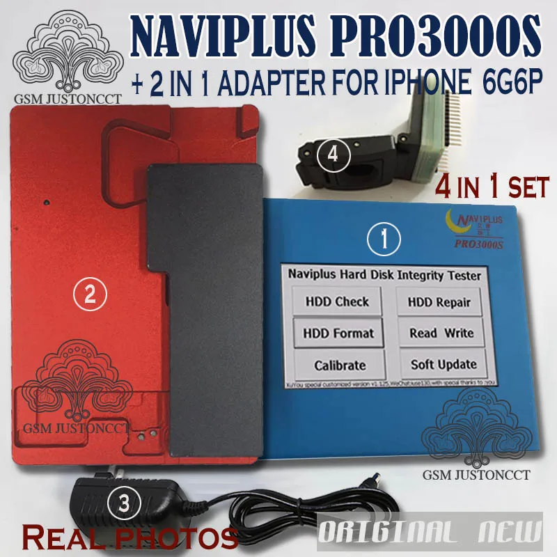 PRO 3000S + FOR IPHONE 6G6P ADAPTER - gsmjustoncct - A