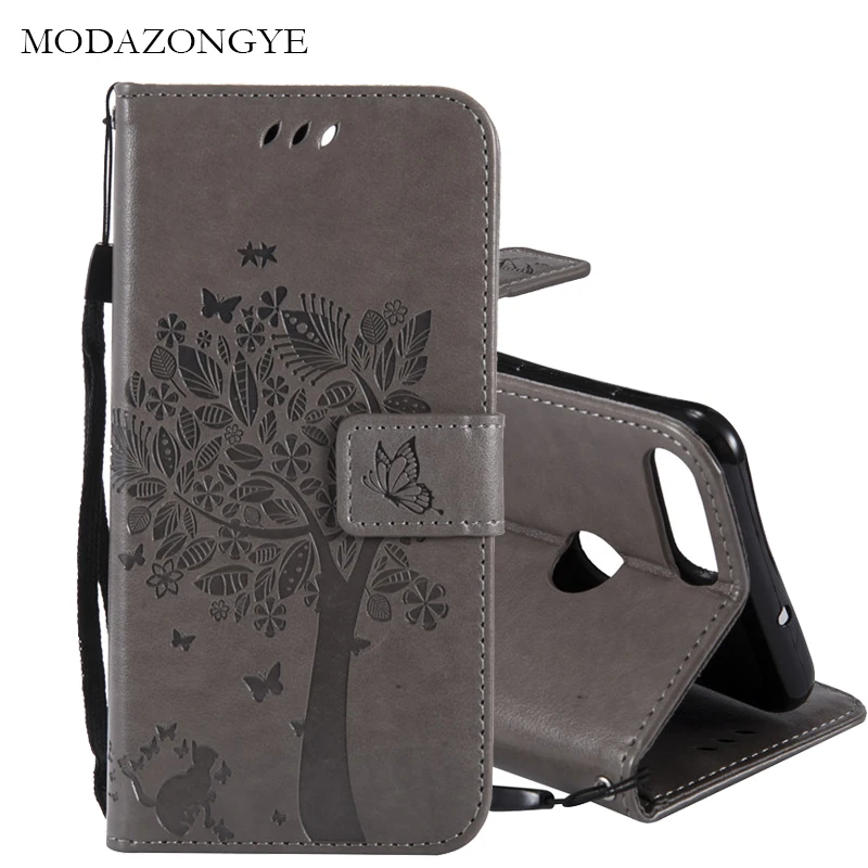 Для Huawei P Smart Case Cover Роскошный кошелек флип чехол из искусственной кожи для PSmart FIG