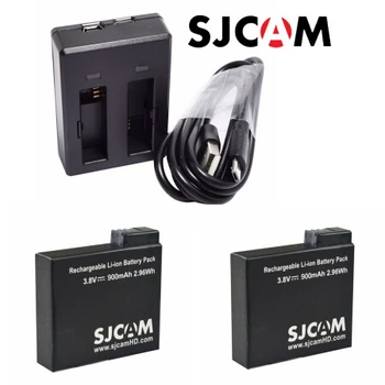 100% Original SJCAM M20 900mAh Backup Rechargable Li-on Battery And Charger Accessories For SJCAM M20 2K WiFi Sport Camera DV
