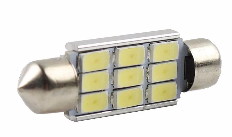 Festoon CANBUS Авто лампы 36 мм/39 мм/41 мм C10W C5W 9 SMD 5630 5730 светодиодный ошибок автомобиля гирлянда для внутреннего купола лампочки не ошибка белый 12V