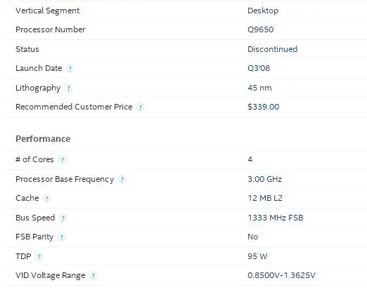 Intel core2 quad q9650/Quad core 3,0 ГГц процессор(3,0 ГГц/12 Мб кэш-памяти/FSB 1333) есть Q9550 LGA775 cpu