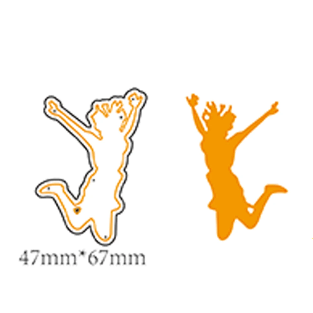 

2019 Jumper people Stencil Metal Steel Cutting Dies DIY Scrapbooking Album Photo Card Making Handcrafs Embossing Dies