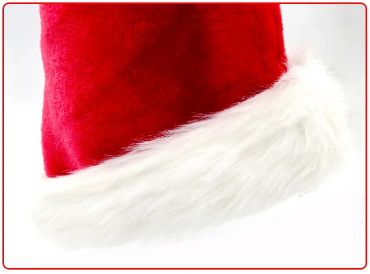 1pc High Quality Christmas Santa Claus Red Hats Caps For Adult And Children XMAS Decor New Year's Gifts Home Party Supplies