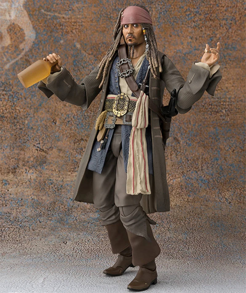 Pirati Dei caraibi variante Jack фигурку 1/8 шкала dipinte figura Капитано Джек Воробей variabile ПВХ Рисунок игрушки Аниме