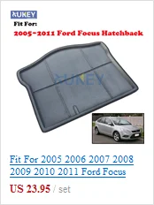 Черный кожаный подлокотник Подлокотник центральная консоль для Ford Focus 2 MK2 2005-2011 центральный ящик для хранения лоток 2006 2007 2008 2009 2010