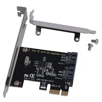 iii sata3 1 סט PCIe PCI Express כדי SATA3.0 2-Port SATA III מחברים הרחבת 6G בקר מתאם כרטיס ל- PCIe 2.0 C26 באיכות גבוהה (1)