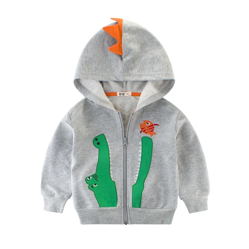 

Boys Jacket Girl Long Sleeve Crocodile Cartoon Croco Sweatshirt Cotton Toddler Boy Jacket Children Clothing for 2-10 Year