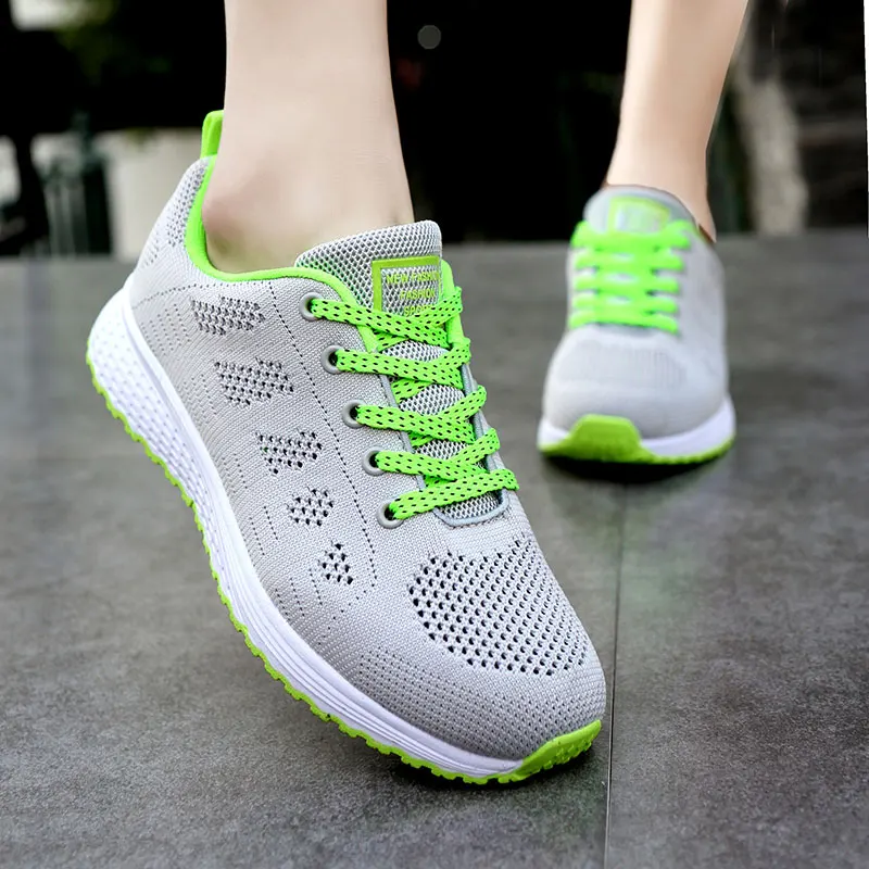 

MWY Fashion Trainers Sneakers Women Casual Shoe Girls Wedges Breathable Mesh Hollow Gym Shoes Woman Tenis Feminino Zapatos Mujer