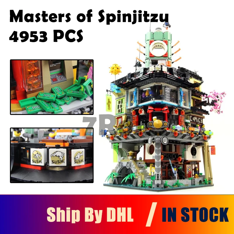 

Model Building 06066 4953pcs Compatible with lego 70620 Ninjago City Masters of Spinjitzu Toys hobbies Blocks Bricks gift