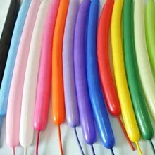 Balões mágicos de ar para decoração de festa, balões de látex, longas para decoração de festa de casamento e brinquedos infantis, material para festa de aniversário com 100 peças