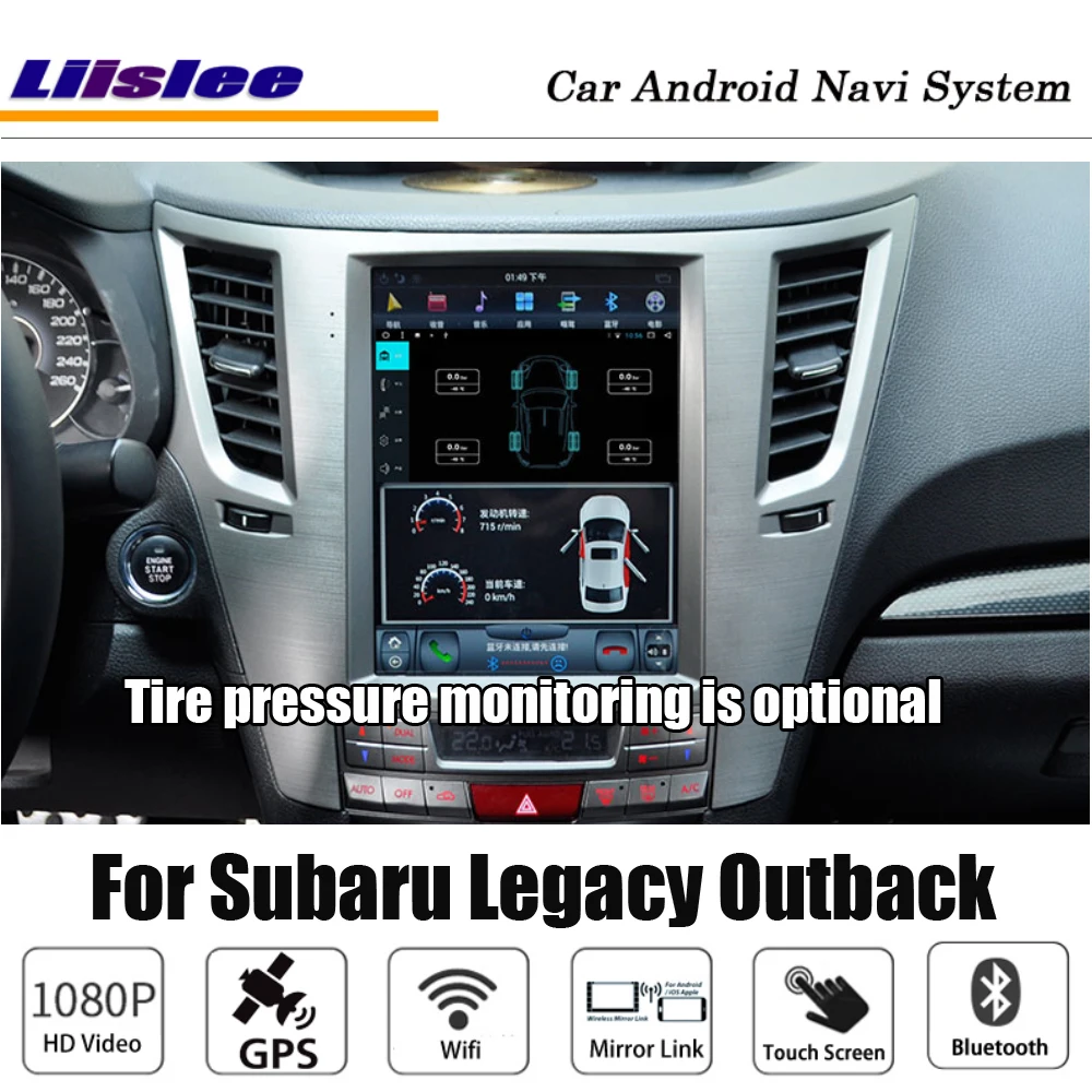 Liislee Android Tesla вертикальный для Subaru Legacy Outback стерео автомобильный экран Carplay gps Navi карта навигационная система Мультимедиа