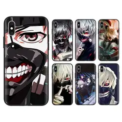 Токио вурдалак аниме Kaneki Кен черный чехол для Apple iPhone 8 7 Plus 6 S 6 Plus X XR XS MAX 5S SE Силиконовые Мягкие чехол для телефона