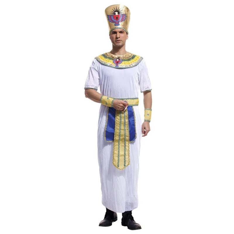 egyptian pharaoh adult mans carnival halloween costumes men fantasias dresses fantasy fancy party dress costume in mens costumes from novelty special