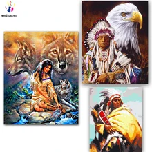 DIY картинки для раскраски по номерам с цветами Bygone era живопись Рисование Живопись по номерам в рамке дома