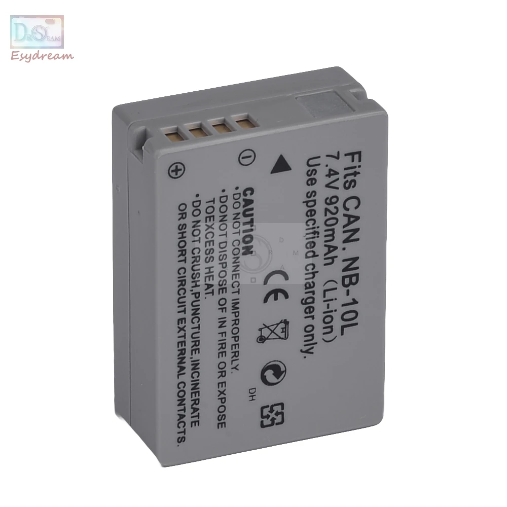 NB-10L NB10L 920 мА/ч Камера Батарея для Canon G3X G1X G16 G15 SX40 SX50 SX60 HS PM207 | Электроника