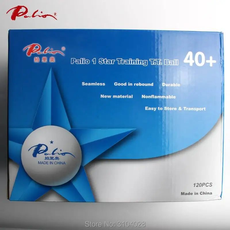 Palio официальный 40+ 1 звезда бесшовный мяч для настольного тенниса материал ITTF одобренный тренировочный мяч торговля мяч для игры в пинг-понг