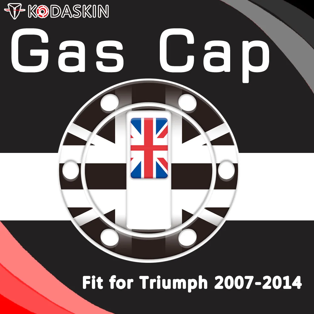 

KODASKIN Motorcycle Gas Cap Tank Pad Sticker Decal Emblem for Triumph 2007-2014