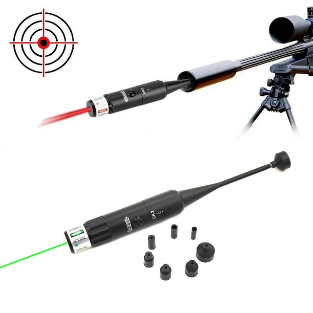 US $12.53 Hunting Green Red Laser Boresighter Kits Green Red Dot Bore Sight with On Off Switch for 177 to 5