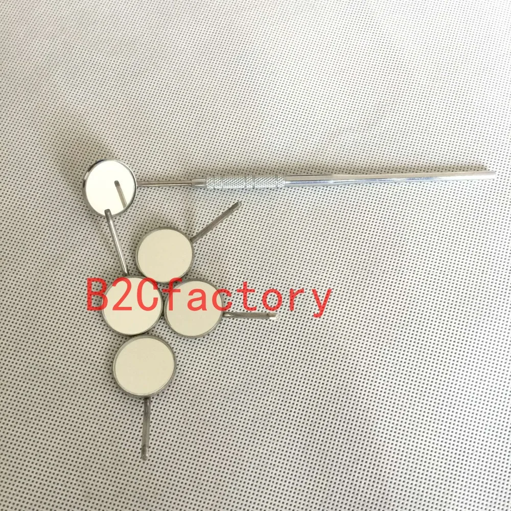 

Dental Mirror Handle with 5 x Mouth Mirror Magnifying No 5#
