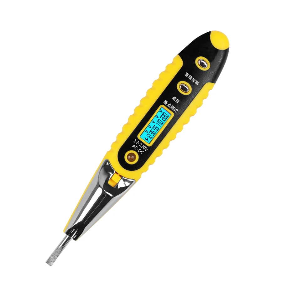 Non Contact Electric Test Pen Voltage Digital Detector Tester Sensor 12