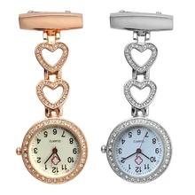 Модные женские карманные часы с клипсой на сердце/пятиконечная звезда кулон висят кварцевые часы для медицинского доктора медсестры часы IK88