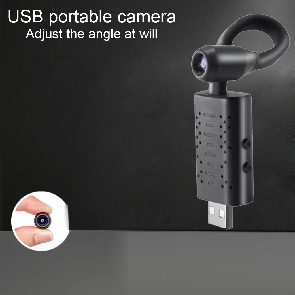 U21 USB камера в режиме реального времени наблюдения обнаружения движения 360 ° ip-камера MicroSD карта хранения циклическая запись