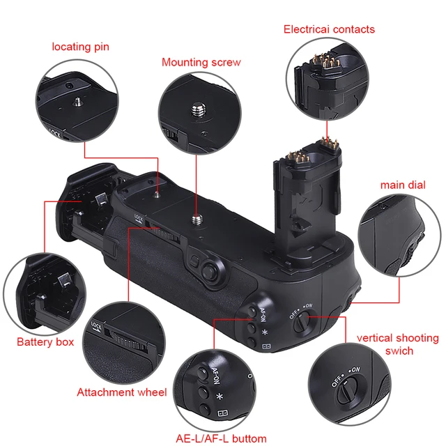 Amazon.com: Canon Battery Grip EOS7D Mark II as BG-E16(Japan