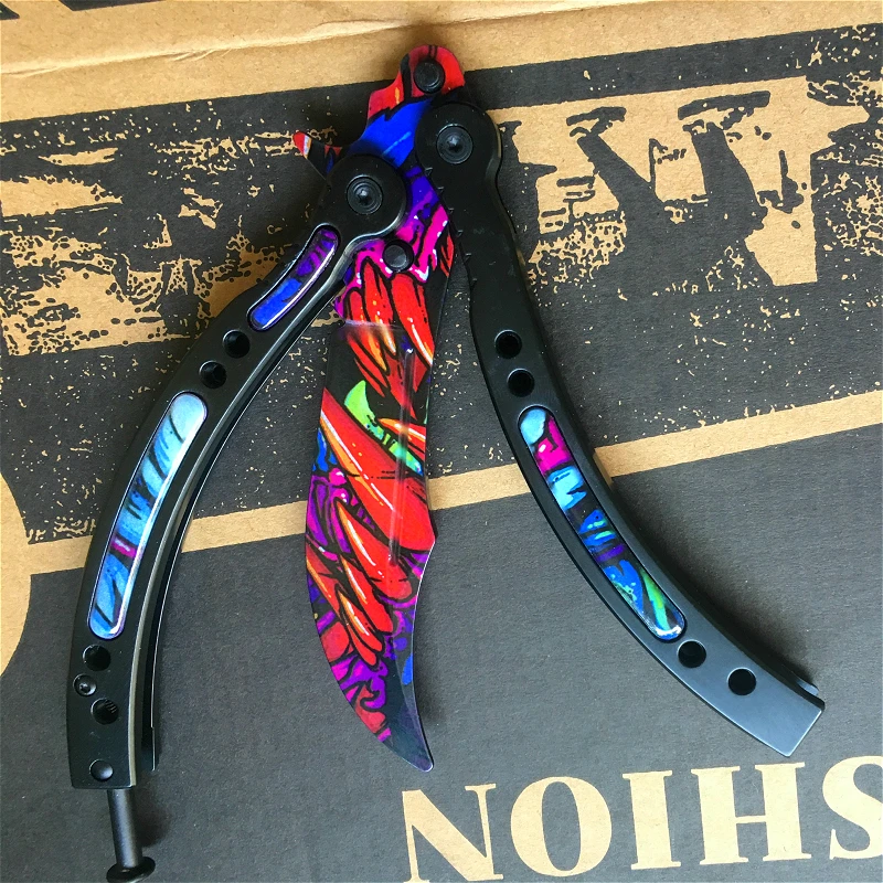 

CS Beast Butterfly Knife butterfly training Knife Folding Blade knife Self Defense Knife not sharpened