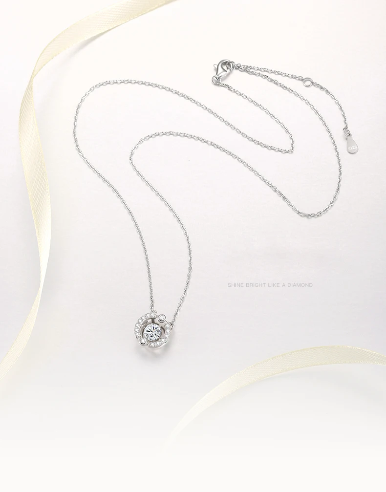 Ожерелье Warme Farben Swarovski s для женщин, ожерелье из стерлингового серебра 925 пробы с подвеской в виде сердца, циркониевое ожерелье, ожерелье