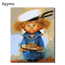 Kpymo angel краска ing по номерам Diy масляная краска ing настенная краска цвет номера цифровая краска ing домашний декор Ручная Краска ed краска