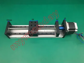 

GX80 1605 Ballscrew 400mm Effective Stroke Travel Length Linear Motion Guide Stage Moulde+57 Nema 23 Stepper Motor CNC