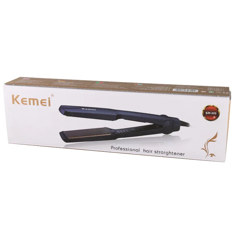 Kemei km-329, профессиональный выпрямитель для волос, инструменты для укладки волос, утюжок для выпрямления волос, щипцы для завивки волос
