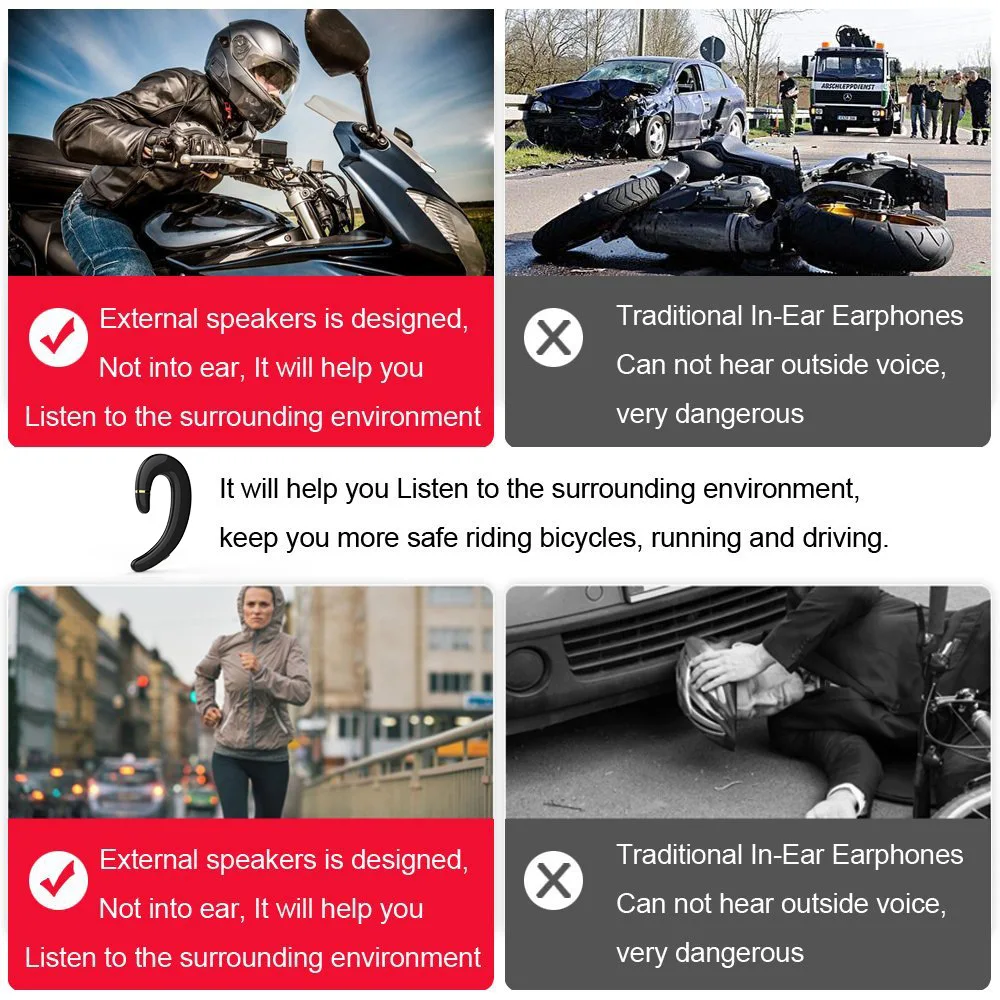 P2S Wireless Bluetooth V4.1 Twins Earphones Noise Cancelling No Earplugs No Pain Stereo Bass Music Headphones For iPhone Xiaomi (2)