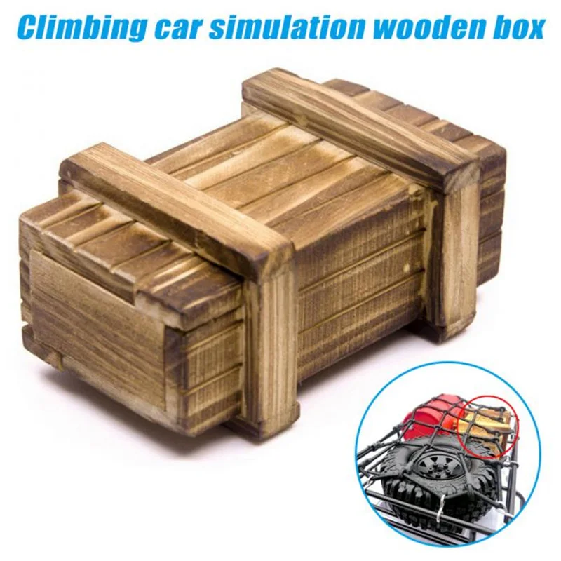 RC Simulation Mini Wooden box Decoration For 1/10 Rock Cralwer Car Axial SCX10 90047 Traxxas TRX4 TAMIYA CC01 D90 D110 TF2 | Игрушки и
