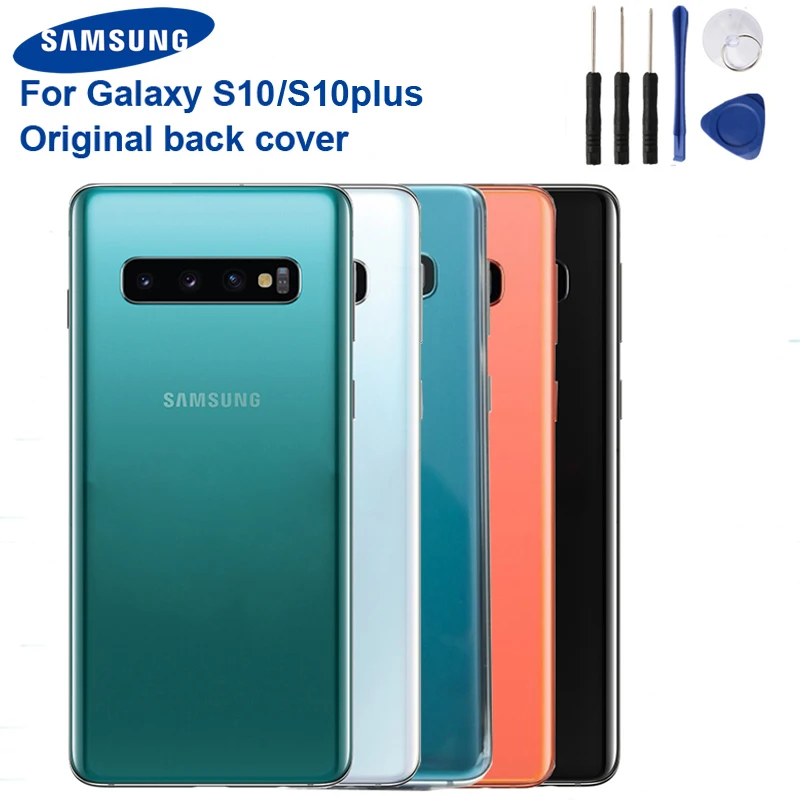 Оригинальный корпус аккумуляторной батареи Samsung Galaxy S10 SM G9730 Plus G9750 чехол для