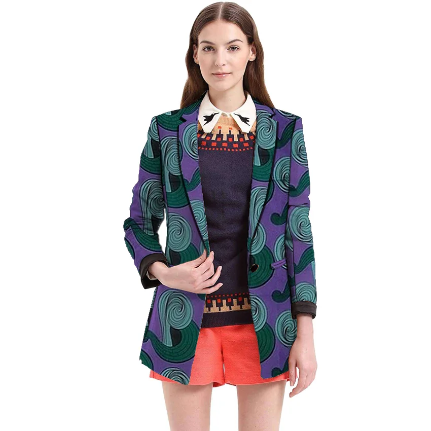 

Ankara print women's long trench casual design women outfits African fashion Overcoat tailor made dashiki clothes