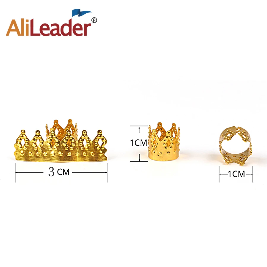 Alileader Регулируемая коса для наращивания волос украшения короны манжеты дреды