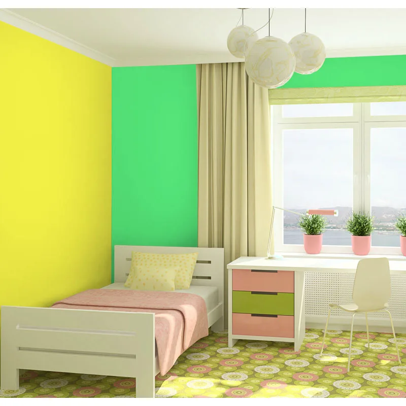 

3M Solid Plain PVC Self adhesive Wallpapers Kitchen Living Room Bedroom Cozy Hostel Waterproof Vinyl Wall Stickers Home Decor