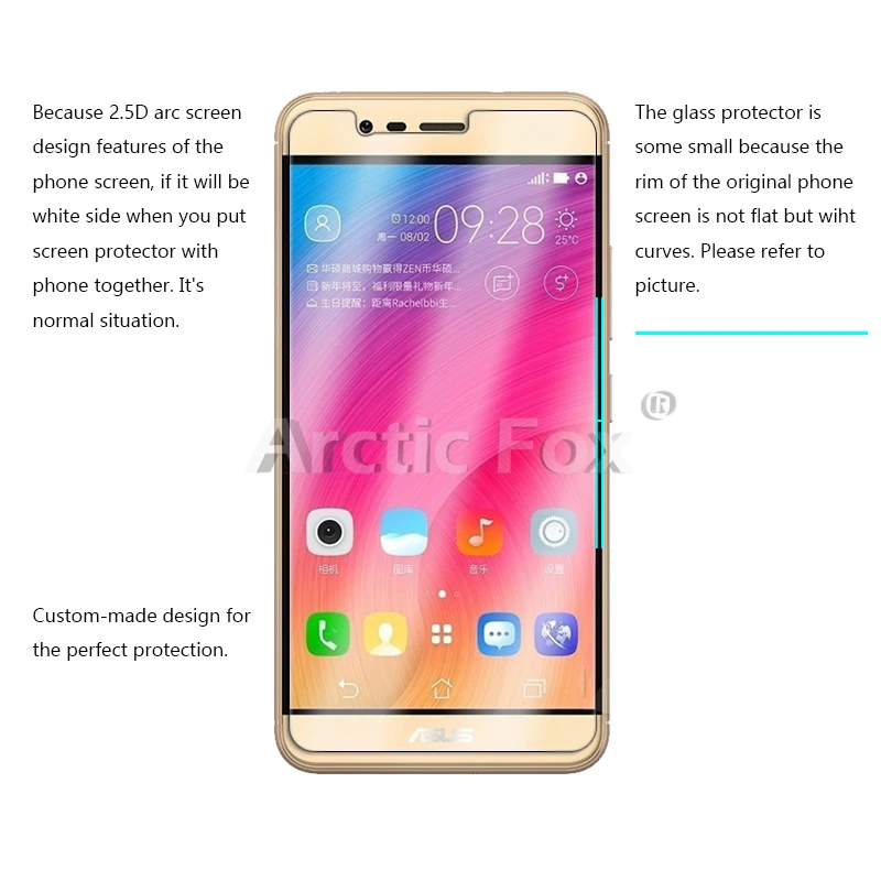 10 шт./лот 2.5D 0 26 мм 9H закаленное стекло для ASUS Zenfone Pegasus 3 X008 5 2 &quotЗащитная пленка