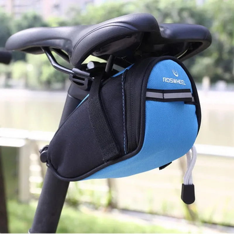 Cheap ROSWHEEL Waterproof Bicycle Bag Bicycle Bike Storage Saddle Bag Cycling MTB Seat Tail Rear Pouch Key Wallet Phone Holder 3