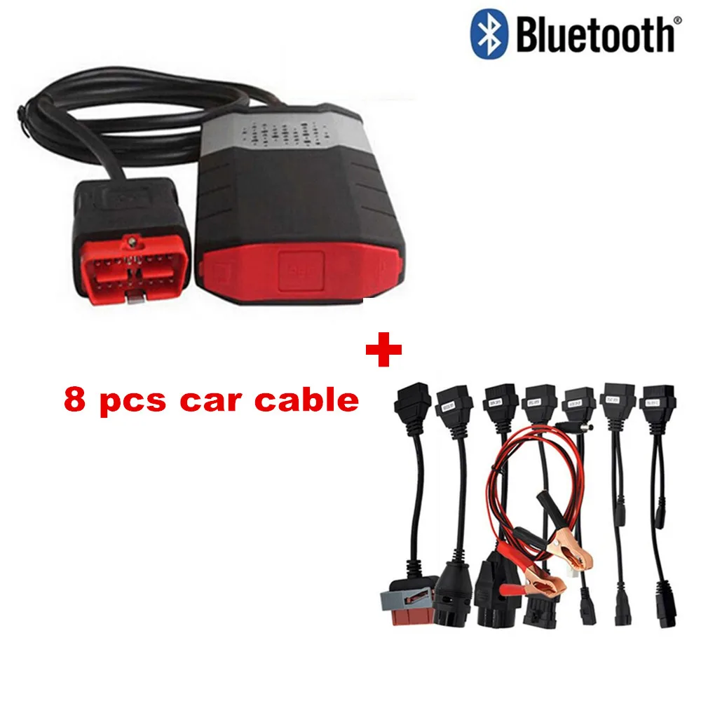 Новый VCI для delphis vd ds150e cdp tcs pro obd2 диагностический инструмент с реле + 8 шт.